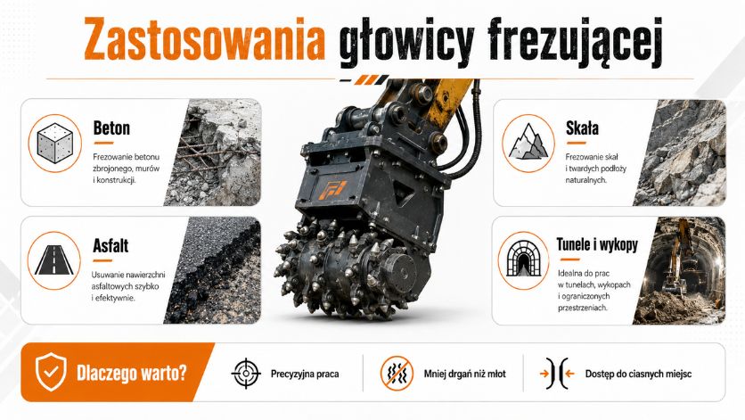 Zastosowanie głowicy frezującej